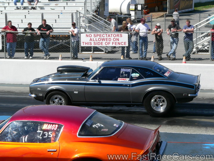 Silver And Black Camaro Drag Car Silver And Black Camaro Drag Car